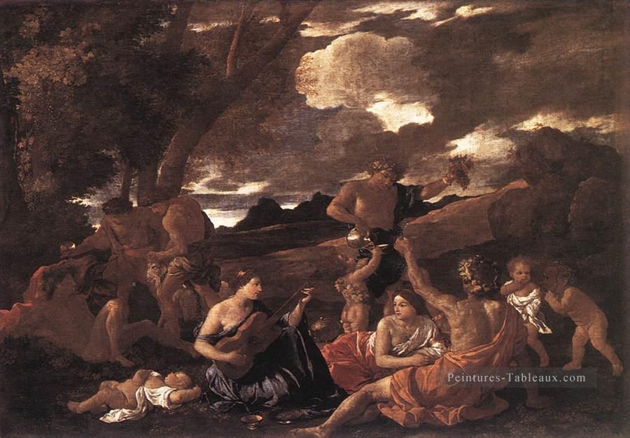 Bacchanale classique peintre Nicolas Poussin Peintures à l'huile